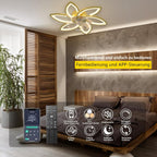 Ventilateur de plafond LED 78 cm doré — dimmable, télécommande + appli — vue 5