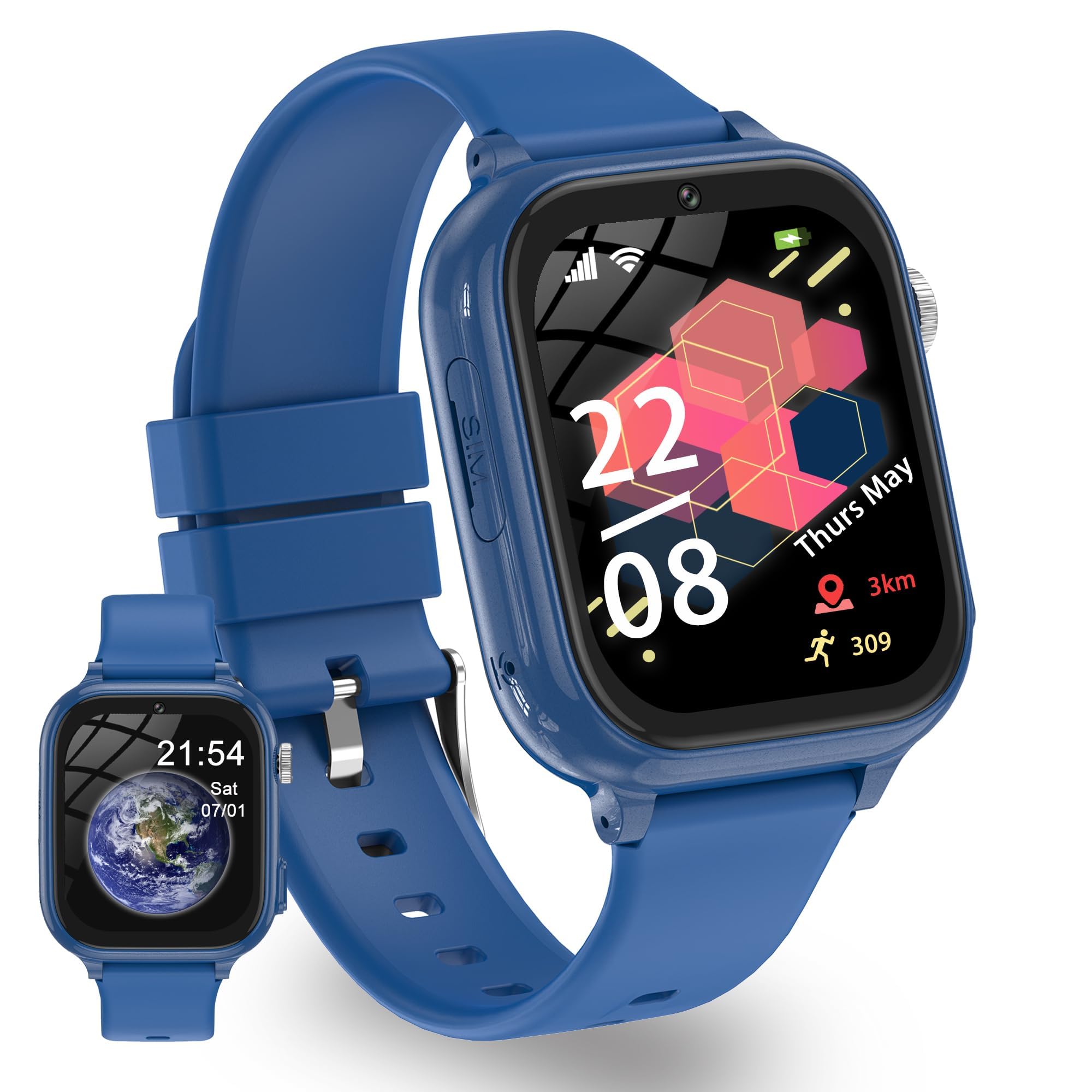 Montre connectée enfant GPS 4G appel vidéo téléphone SOS ado fille garçon
