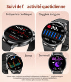 Montre connectée femme sport AMOLED 1,32 pouces appel Bluetooth santé fitness