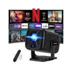 Vidéoprojecteur portable 1080P — WiFi 6, Bluetooth 5.4 bidirectionnel, autofocus et correction trapézoïdale, apps intégrées