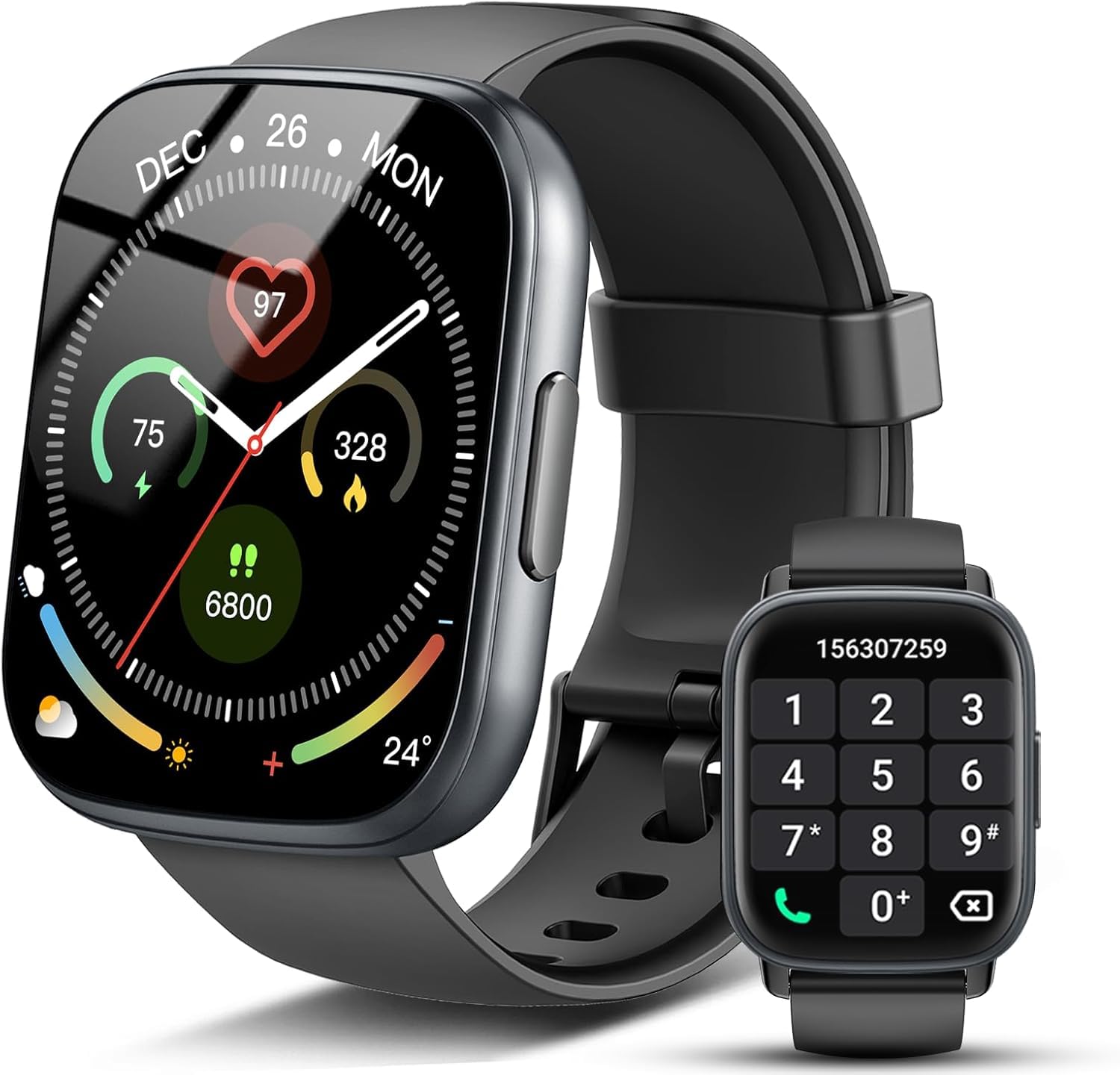 Montre connectée femme homme 1,95 pouces HD appel Bluetooth sport fitness