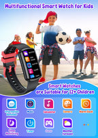 Montre connectée enfant sport 1,47" — podomètre, sommeil, rappels (fille garçon)