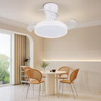 Ventilateur de plafond LED rétractable Ø55 cm — silencieux été/hiver — vue 6