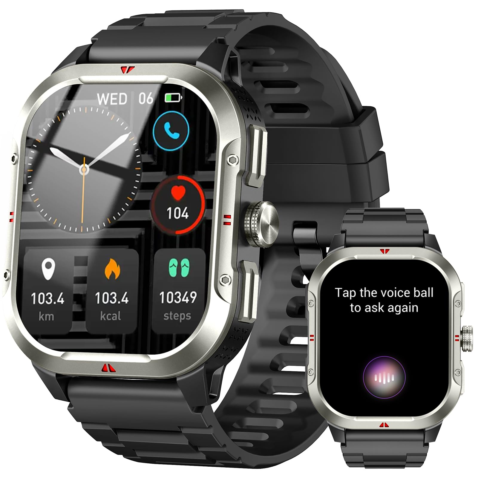 Montre connectée femme ronde 1,32" — appels Bluetooth, 120 modes sport, IP68