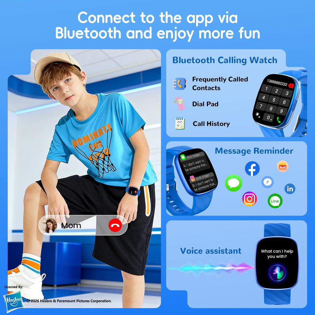 Montre connectée enfant sport appel Bluetooth GPS activité physique