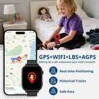 Montre connectée enfant 4G GPS téléphone appel vidéo SOS réveil sport