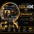 Caméra sport 5K 30fps 4K 60fps 28 accessoires 50MP double batterie