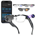 Lunettes connectées IA filtre lumière bleue HD 1200P Bluetooth sport