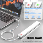 Réglettes LED à détecteur de mouvement (lot de 2) — 36 LED, 5000K, rechargeables USB, sans fil, aimantées