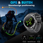 Montre connectée homme GPS militaire AMOLED 1,43 pouces HD appel Bluetooth