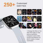 Montre connectée femme homme 1,96 pouces SpO2 fréquence cardiaque IP68 sport