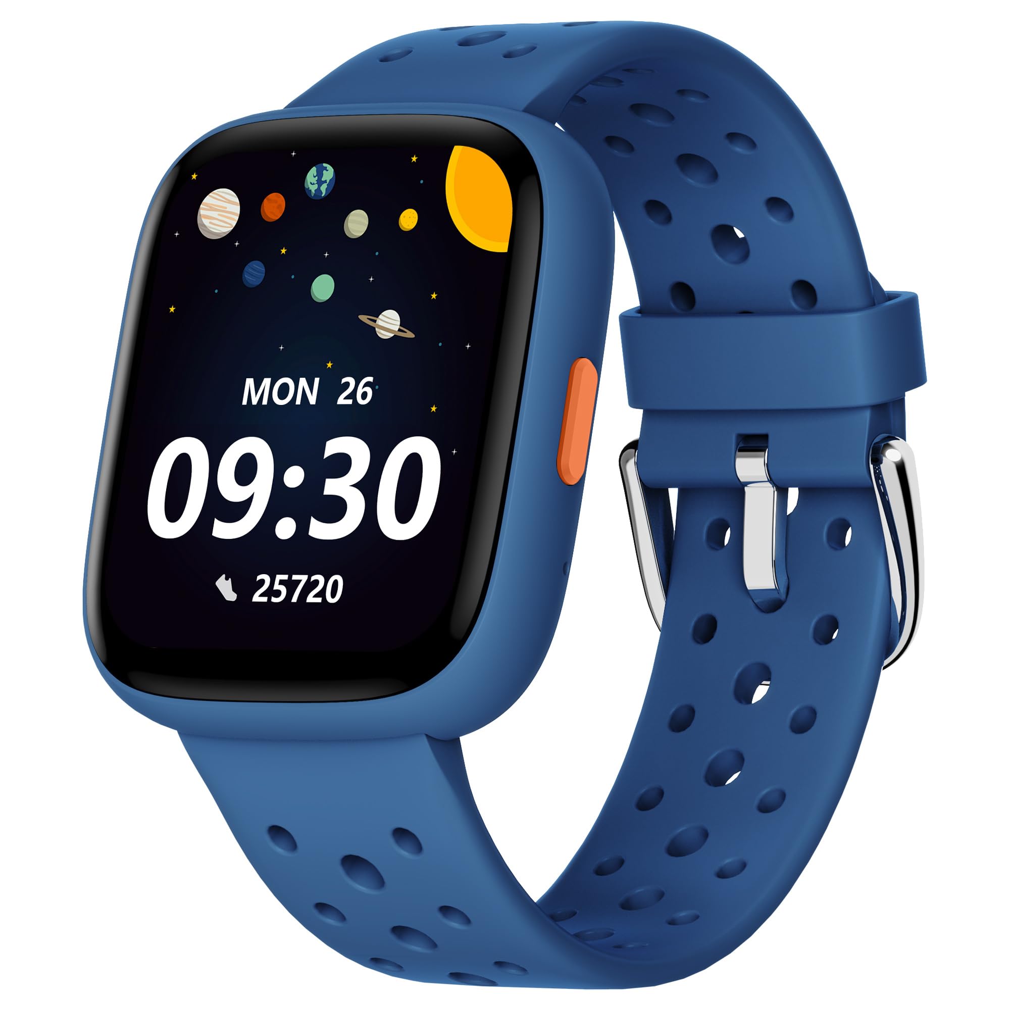 Montre connectée enfant 1,8" — podomètre, cardio, sommeil, sans appli (fille garçon)