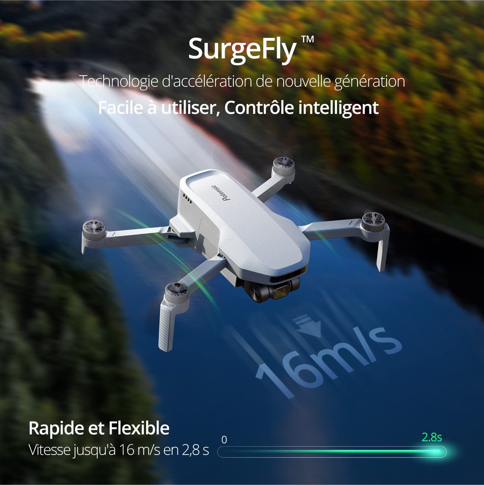 Drone GPS caméra 4K combo 62 min de vol moins de 249g HD transmission