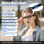 Lunettes connectées verres photochromiques musique appels Bluetooth sport