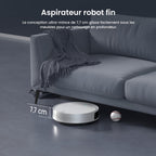 Robot aspirateur 5000Pa 180min ultra-mince 7.7cm évitement obstacles