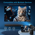 Vidéoprojecteur mini 4K FHD WiFi 6 Bluetooth 5.4 home cinéma compact