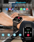 Montre connectée homme ECG HRV glycémie tension artérielle GPS sport