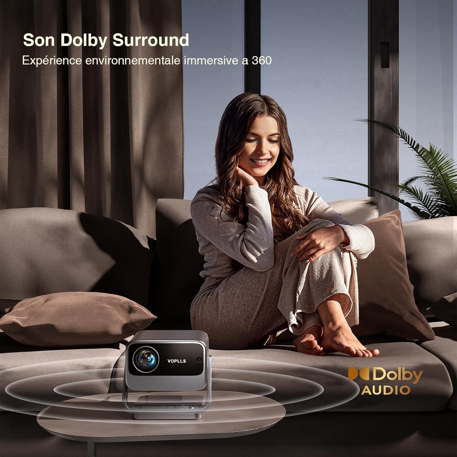 Vidéoprojecteur 4K 30000 lumens Dolby Audio mise au point auto
