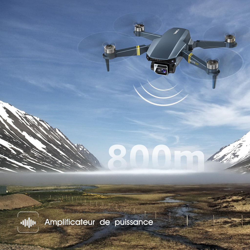 Drone caméra 4K adultes débutants 84 min de vol 3 batteries GPS
