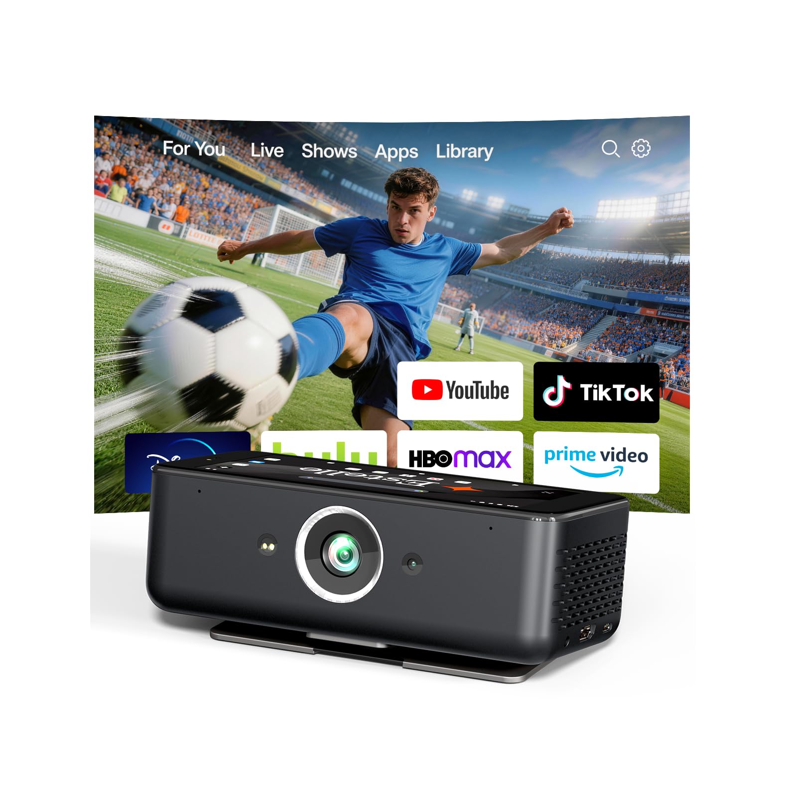 Vidéoprojecteur 4K 64Go stockage batterie intégrée Android 12 smart