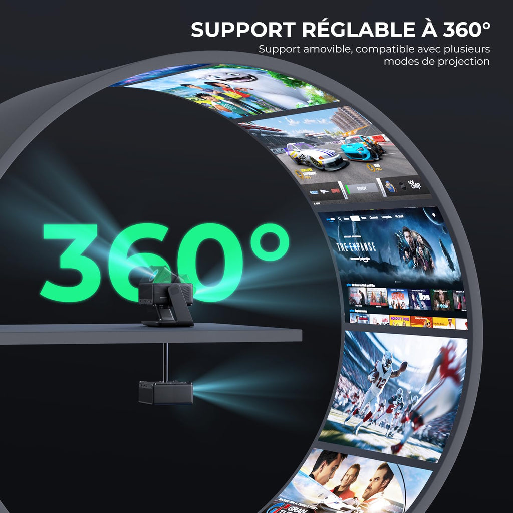 Vidéoprojecteur 1080P 28000 lumens Netflix intégré compatible 4K smart
