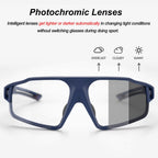 Lunettes cyclisme verres décoloration intelligente transparentes sport PC