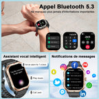 Montre connectée homme GPS 2,06 pouces HD 110 modes sportifs appel Bluetooth