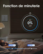 Interrupteur volet roulant connecté tactile 6 pack fil neutre WiFi