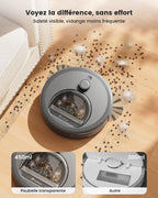 Robot aspirateur laveur 3 en 1 5000Pa navigation LiDAR cartographie sol