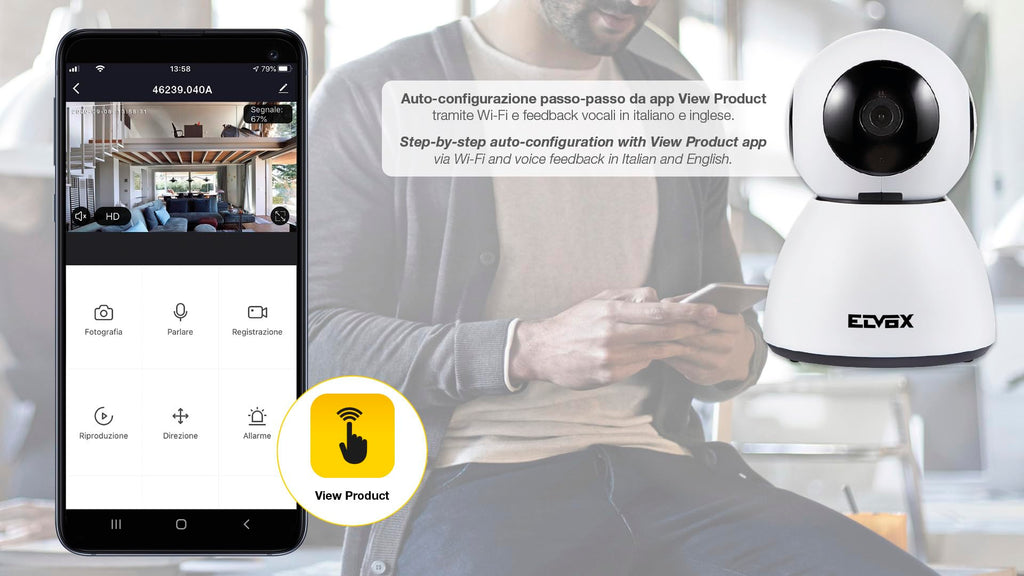 Caméra extérieure IP WiFi 3 MP — audio bidirectionnel, notifications app, carte SD jusqu'à 128 Go