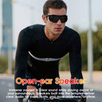 Lunettes connectées sport caméra 8 MP — stockage intégré, enregistrement vidéo