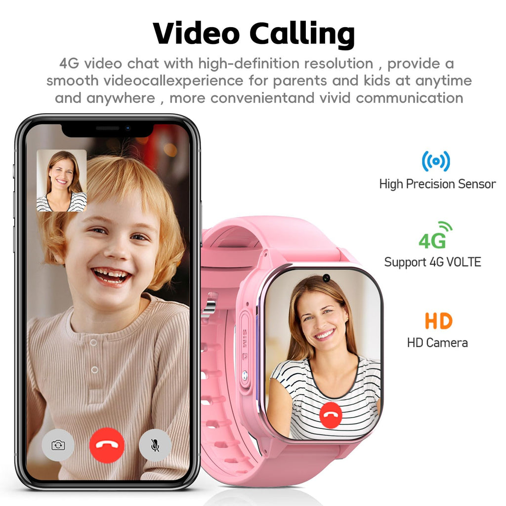 Montre connectée enfant GPS 4G WiFi Bluetooth appel vidéo batterie 900mAh