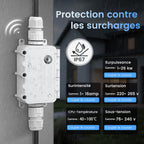 Interrupteur intelligent WiFi 16A télécommande vocale IP67 extérieur