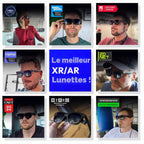 Lunettes XR AR Pro écran 135 pouces 120Hz 1000 nits audio Harman film