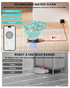 Robot aspirateur 6000Pa navigation laser ToF évitement précis obstacles
