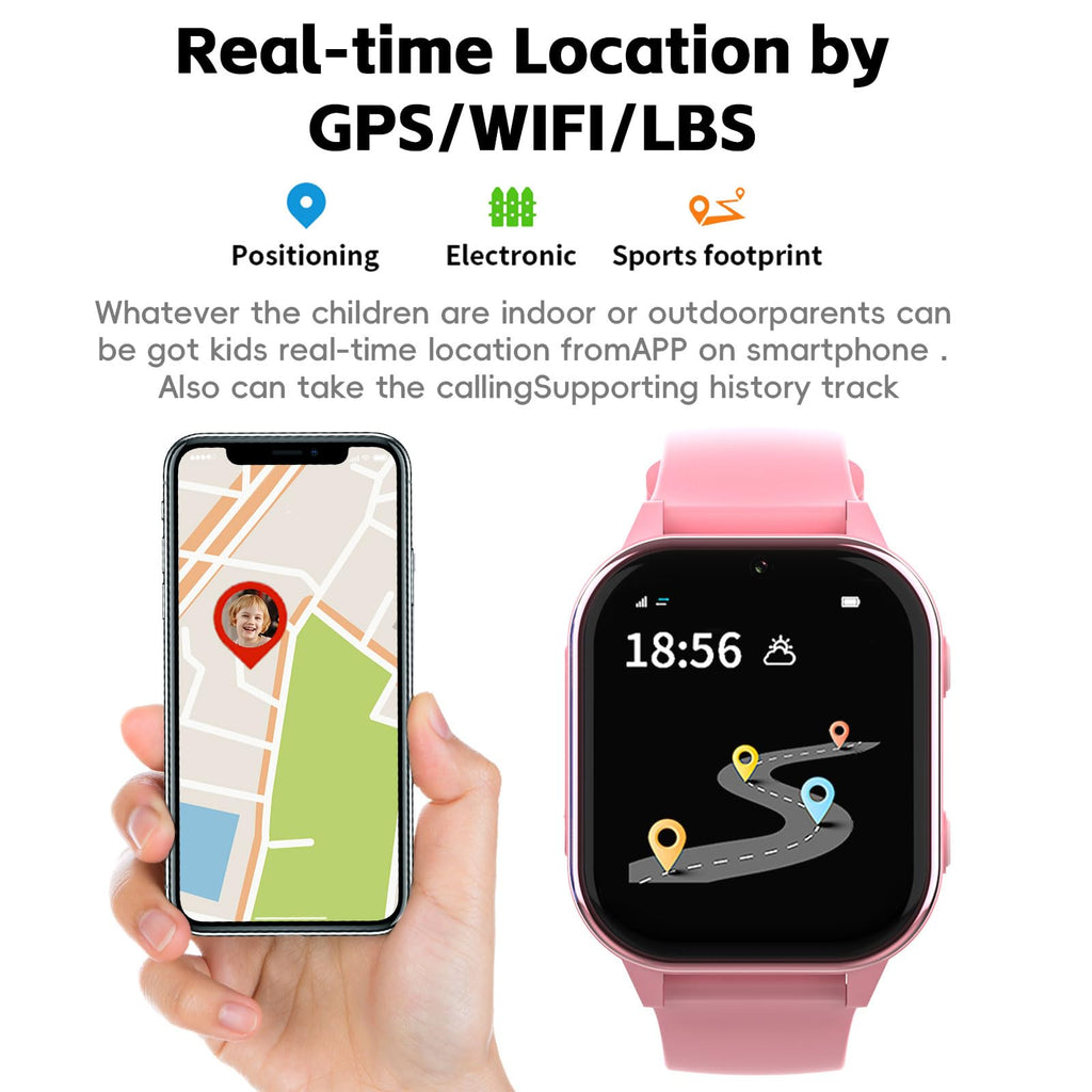 Montre connectée enfant GPS 4G WiFi Bluetooth appel vidéo batterie 900mAh
