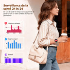Montre connectée femme appel Bluetooth écran HD 1,26 pouces Bluetooth 5.4