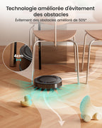 Robot aspirateur 4500Pa navigation précise 150min filtre HEPA LiDAR