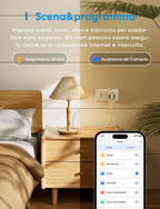 Prise intelligente WiFi italienne mesure consommation app compatible