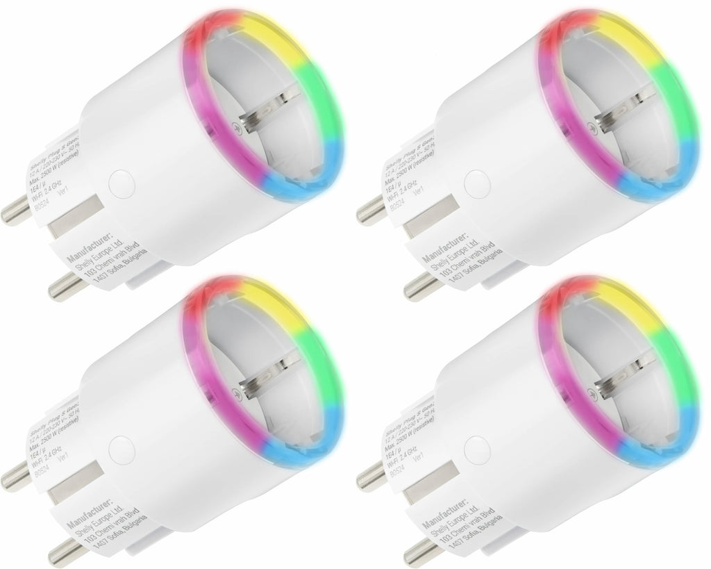 Prise connectée WiFi Matter 4 pièces, Type F Plug S Gen3 blanc