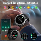 Montre connectée militaire homme femme 1,39 pouces HD appel Bluetooth GPS