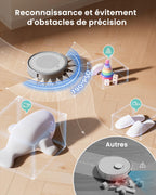 Robot aspirateur 6000Pa navigation laser ToF évitement précis obstacles