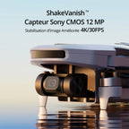 Drone GPS caméra 4K combo 62 min de vol moins de 249g HD transmission