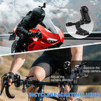 Mini caméra casque 1080P 27 g — écran HD, longue autonomie, kit de fixations universel