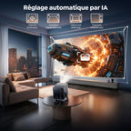 Vidéoprojecteur 4K VIDAA OS 1400 ANSI Dolby 36W ultra-rapide intelligent