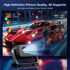 Vidéoprojecteur 4K mise au point automatique portable Android WiFi