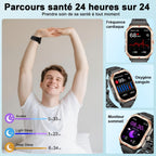 Montre connectée homme GPS 2,06 pouces HD 110 modes sportifs appel Bluetooth