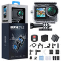 Caméra sport 4K 30fps 20MP WiFi écran tactile étanche 40m Brave 7 LE