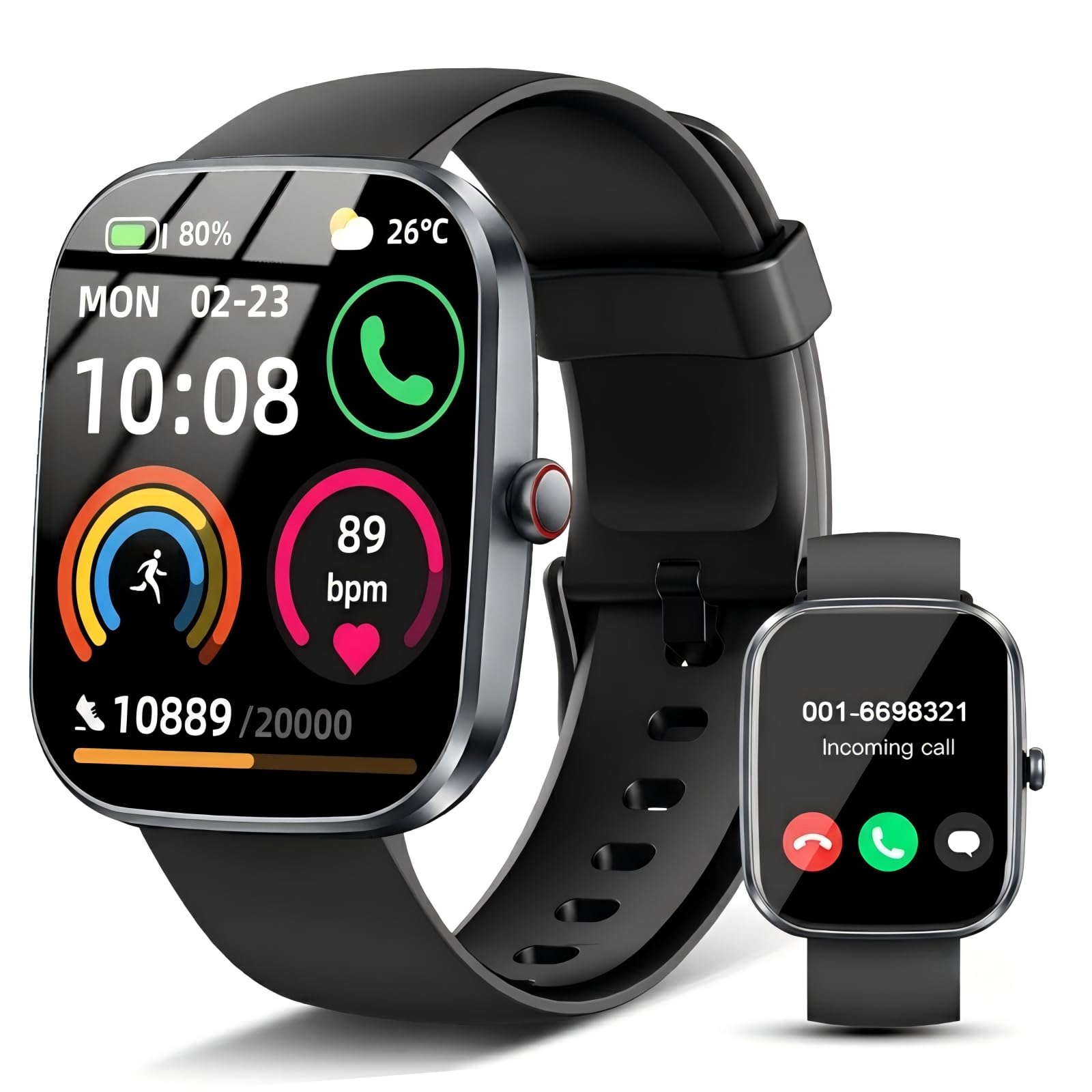 Montre connectée homme femme appel Bluetooth sport fitness tracker