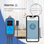 Prise hygrostat connectée WiFi — sonde d'humidité, contrôle app, double relais humidificateur/déshumidificateur